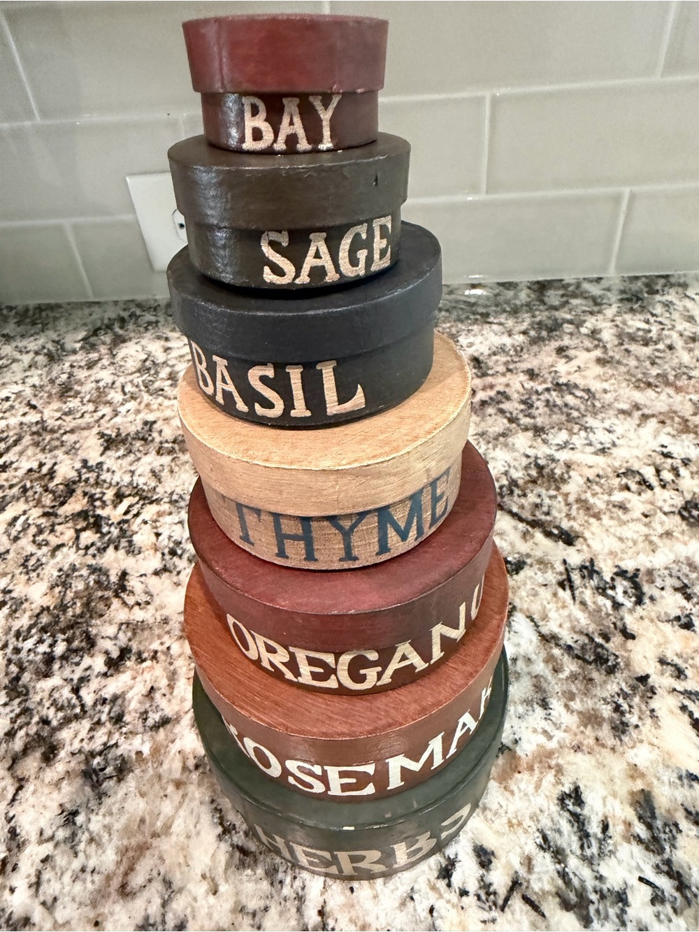 Stackable Herb Storage Canisters - Multicolor
